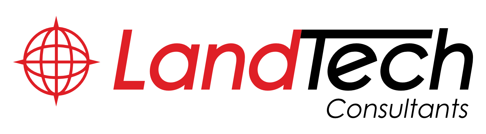 Logo and home page for LandTech